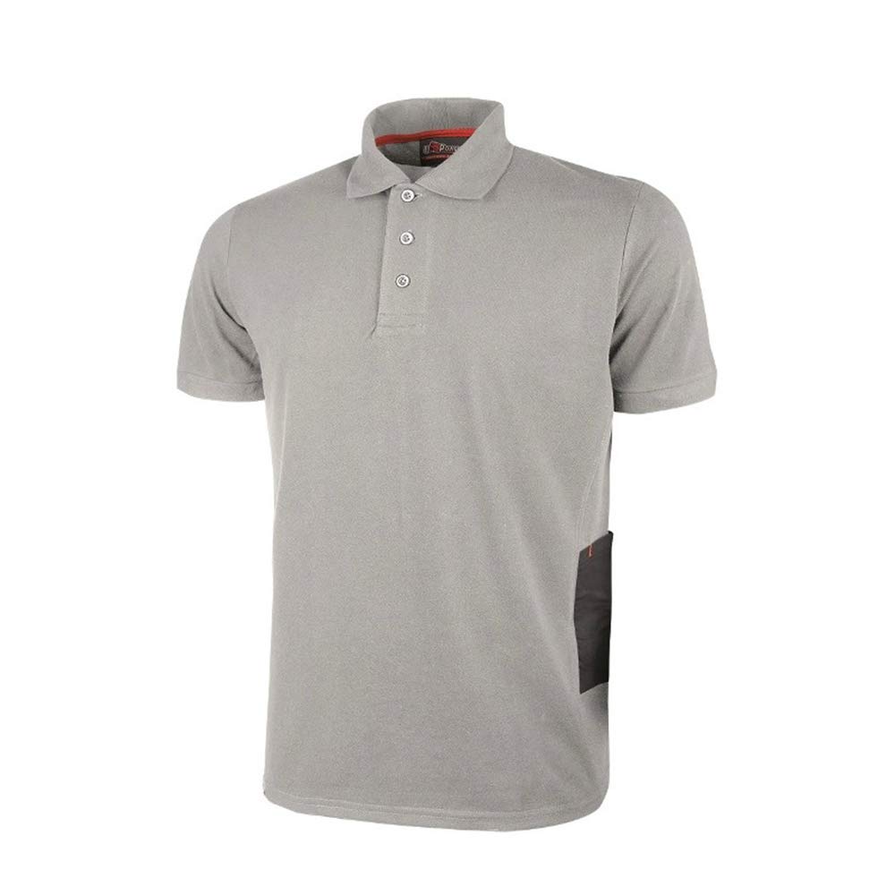 Polo de chantier GAP Grey Silver U-POWER pour les artisans en taille XL