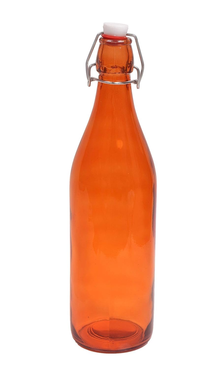 Kware Orange 6Pcs 1L Glass Bottles With Swing Top Brewing Bottles Airtight Preserve Bottles For Home Brewing Oil Vinegar Beer Wine Cider Soda 1000Ml/35Oz (, 500Ml)
