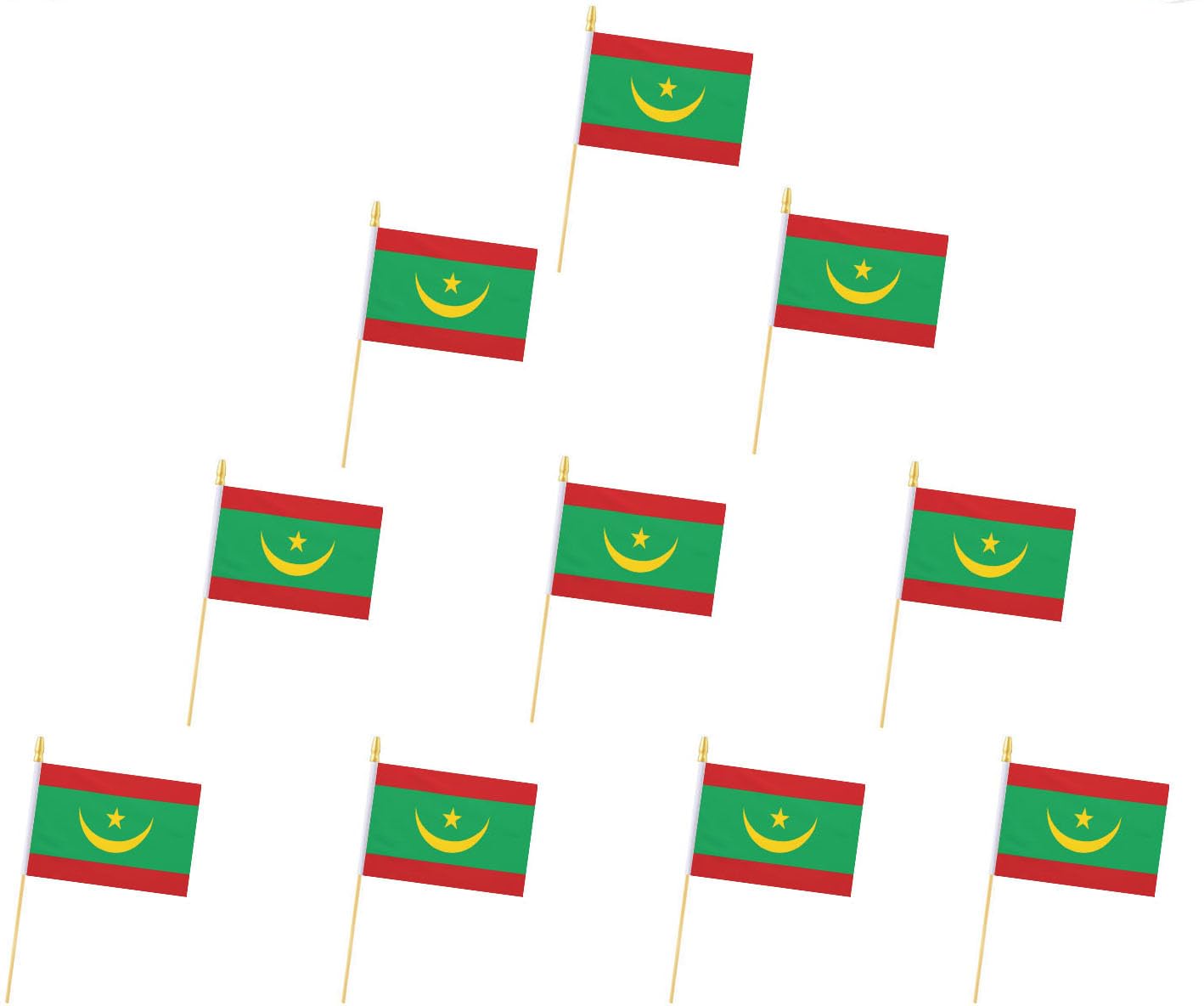 Mauritania Flags, Mauritania Mini Flag Small flag, for Party, Shops and Bars Decorations, And International Day Celebrations. (Mauritania)