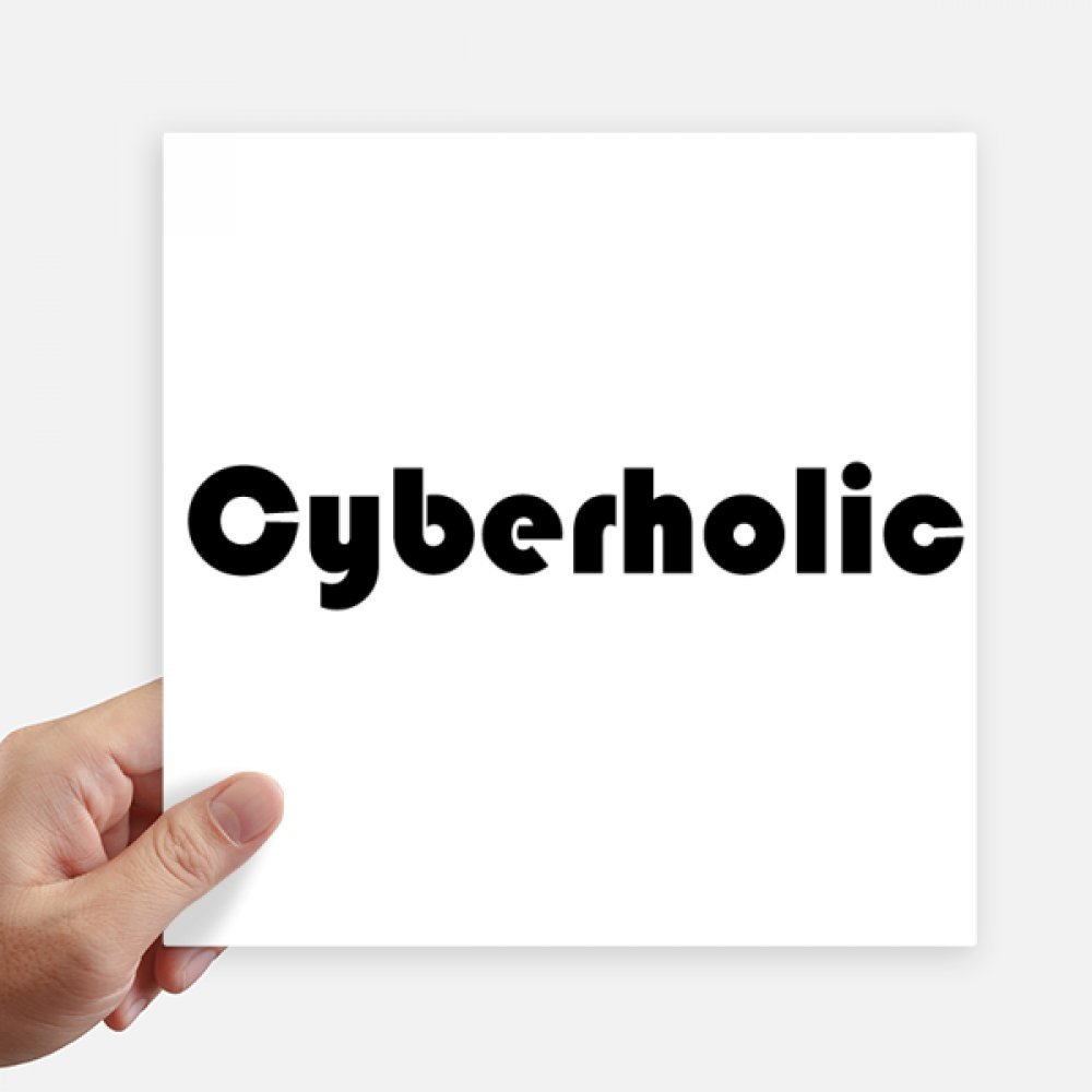 Stickers Cyberholic Square para Personalizar Portátil y Equipaje de Viaje Pack de 4 Piezas