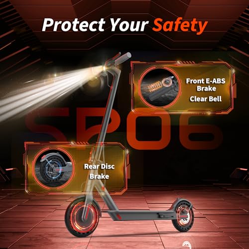 Image of VOLPAM Electric Scooter, 350W /500W /800W /1000W /250W Powerful Motor & 19 /22 / 9 MPH Top Speed, 16-28-10 Miles Long Range, Folding E Scooter Choice