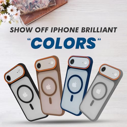 Image of AIBEX Magnetic Compatible Shockproof Case for iPhone 17 Air - Slim Protective Back Cover with Camera Lens Protection, Strong Magnetic Support, Anti-Slip Grip, Military Grade Drop Protection (Black)