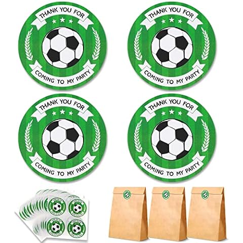 Pegatinas de Fiesta de Cumpleaños de Fútbol Cover