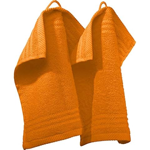 REDBEST Seiftuch New York 2er- Pack orange Größe 30x30 cm Cover