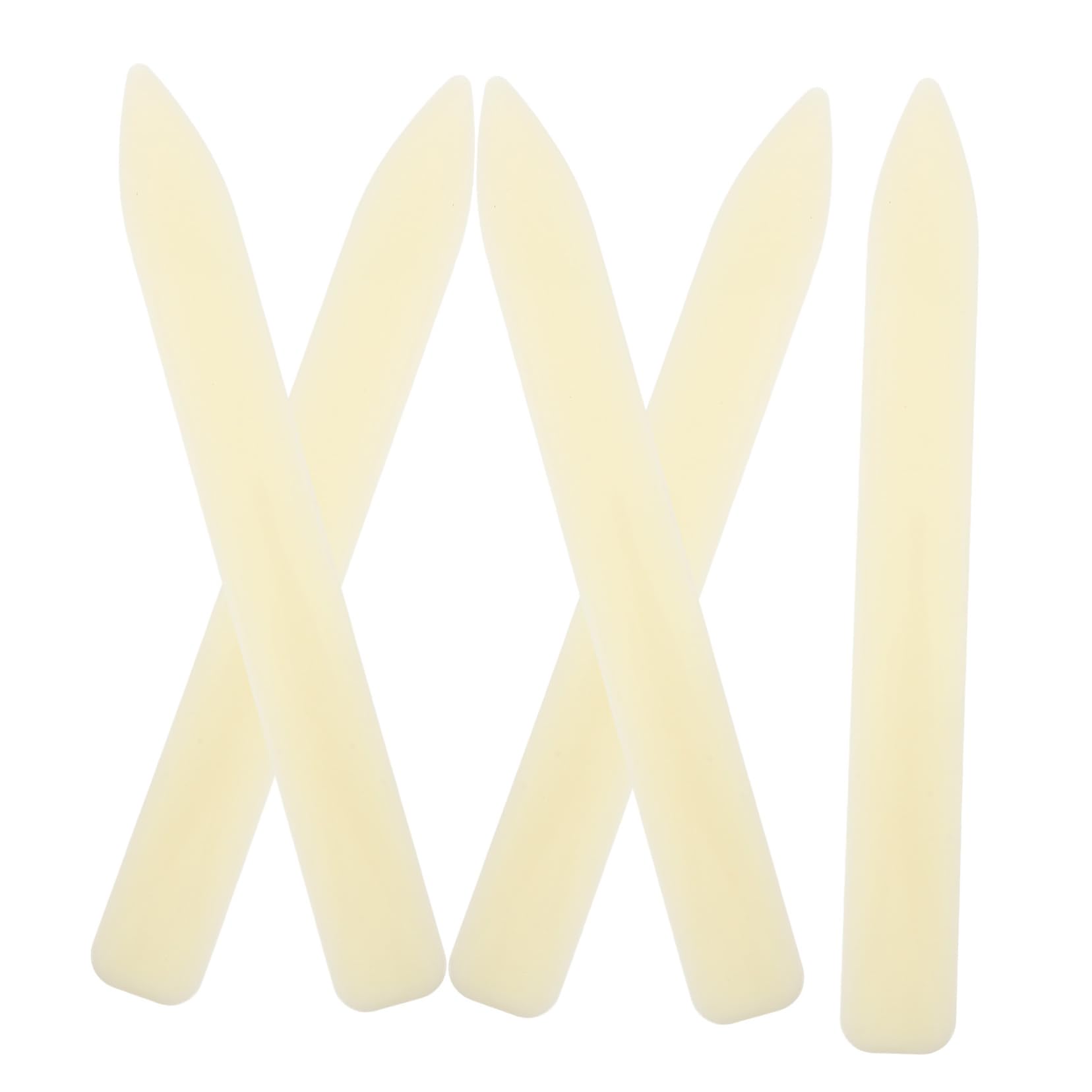 Uonlytech 5Pcs Plastic Bone Folder Tool for Paper Crafts Ergonomic Design for Bookbinding Card Making and DIY Projects Lightweight and Portable Paper Creaser for Smooth Finishing