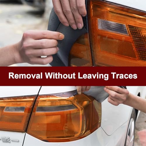 Scheinwerfer Folie Tönungsfolie Aufkleber,Scheinwerfer Folie Orange,Scheinwerfer Tönungsfolie,Rückleuchten Folie Aufkleber,Selbstklebende Scheinwerfer TailLights Tönung Vinyl Film,Auto Folie Orange