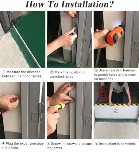Rodent Guard for Kitchen Doorway - Reusable Indoor Mice Barrier Fence, Folding Aluminum Baffle - Removable Mouse Proof Shield for Kitchen, Lofts & Toilets, Custom Length (3x1.6ft)