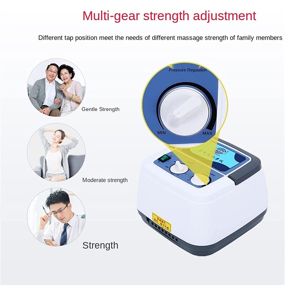 Elektrisches Massagegerät für Lymphdrainage 6 Hohlräume Luftkompression Bandagen für Beine Arme und Füße Knöchel Waden Entspannung Blutzirkulation Rehabilitation Dr