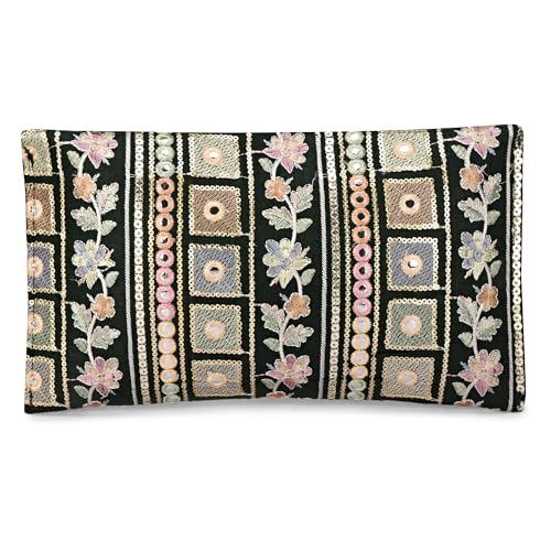 LONGING TO BUY Handcrafted Sling Bag Foldover Clutch For Women, Jaipuri Handicraft Sling Bag For Women3