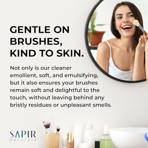 Sapir Naturals MAKEUP BRUSH CLEANER 10OZ Premium Makeup Brush Cleaner Liquid 10 Oz thumb #5