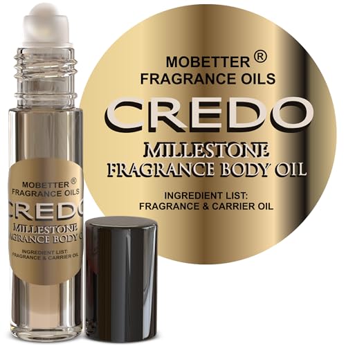 MOBETTER FRAGRANCE OILS Credo Millestone Unisex Body Oil 1/3 oz roll on Glass Bottle