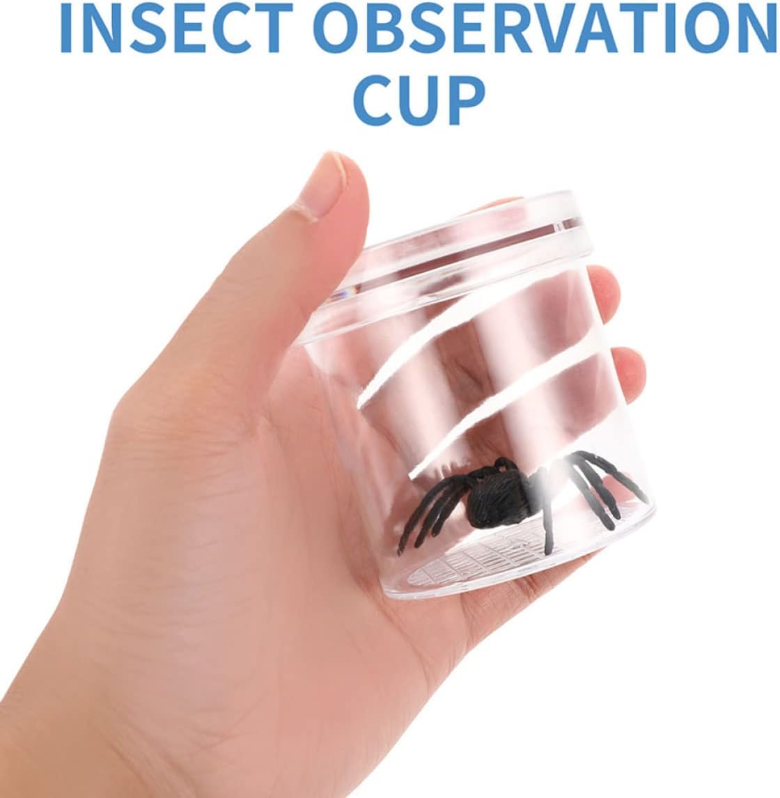 5Pcs Multi Function Magnifier Box Transparent Insect Viewer Jars for Outdoor Exploration Collecting Tiny Bugs and Educational Science Activities
