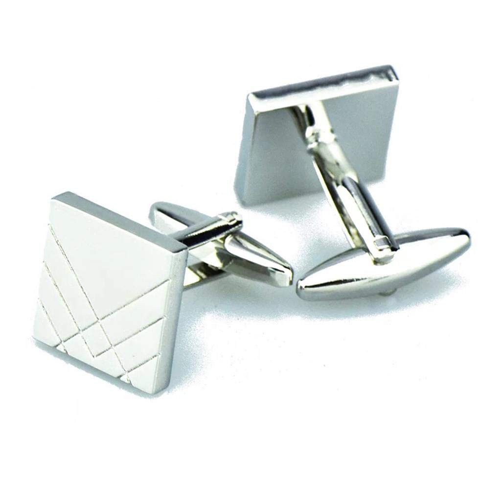 S&amp;W Wedding Cufflinks for Men Cuffs with Gift Box Business for Tuxedo Shirt