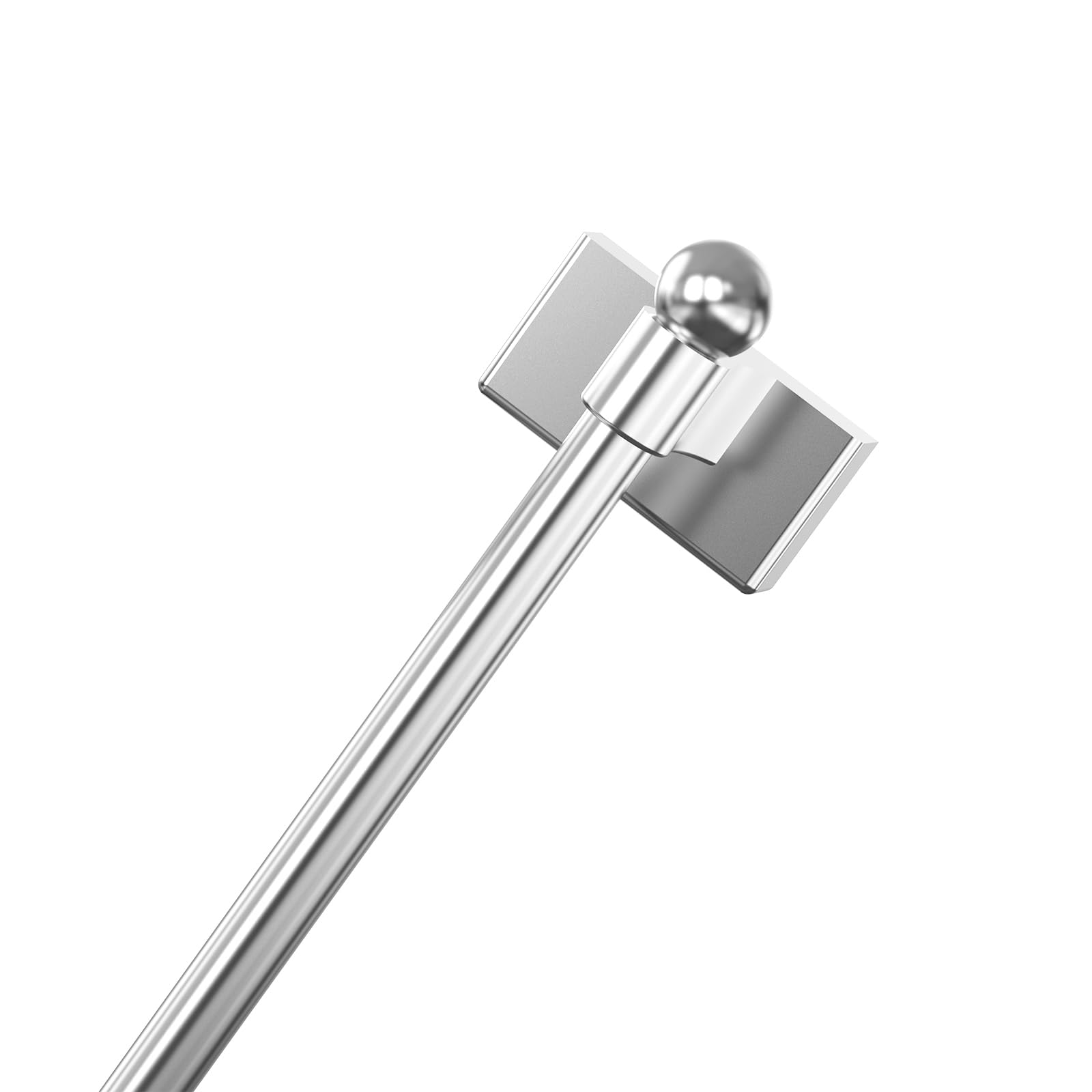 Adjustable Magnetic Curtain Rod for Metal Doors from 9” to 16”,[Magnetic Towel Bar][Magnet Curtain Rod for Classroom Whiteboard][French Door Curtain Rod ](Silvery, 9-16 Inch 1 Pack)