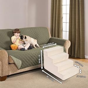   Dog-Stairs-for-Medium-Dogs-4-Tiers-Pet-Steps-with-High-Density-Foam-and-Removable-Cover-to-Get-on-High-Beds-Couch202920inches-Beige