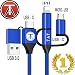 Produktbild Multi USB Ladekabel 3 in 1 4 in 1 5 in 1, Micro usb ladekabel belegung, usb c ladekabel, usb typ c samsung s8 s9 s10, xiaomi mi 8 mi9 mi mix, phone xs max XR X 11 pro, huawei, macbook, surface pro 3