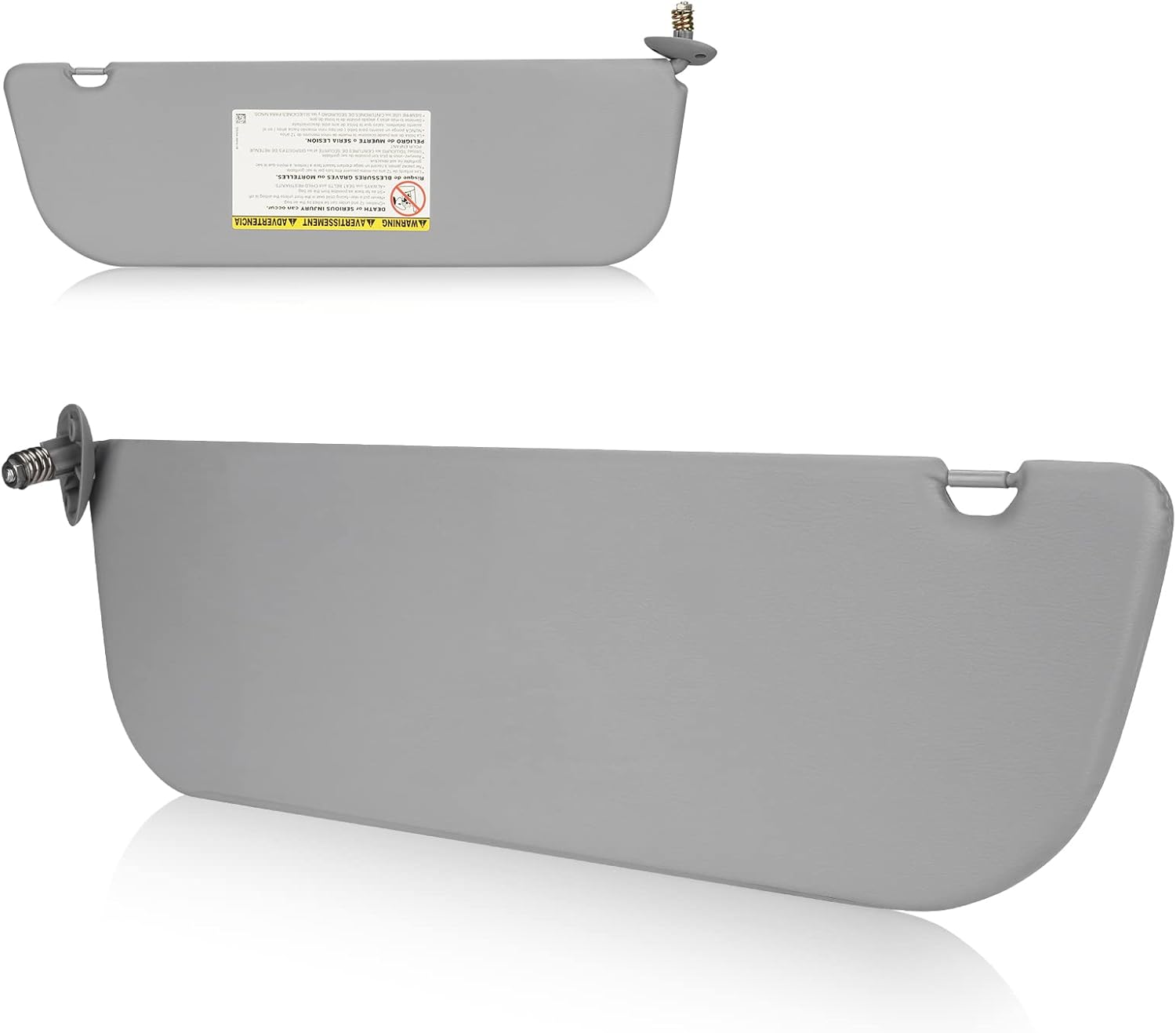 Left Driver Side Sun Visor Fit for Ford E150 E250 E350 Van 2009 2010 2011 2012 2013 2014, Without Light Replace for 9C2Z-1504105-FA Gray