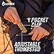 Gerber Taschenmesser mit Gürtelclip, Zilch, Klingenlänge: 7,9 cm, Glasfaserverstärkes Nylon/7Cr17MoV-Stahl, Grün, 1067530