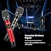 LEKATO Rechargeable Microphones, UHF Wireles Singing Microphone Dual Metal Cordless Microphone, Karaoke Mic Set for DJ Church Wedding, Meeting,Speech,Home Karaoke with Dual Jacks(6.35mm/3.5mm) #3