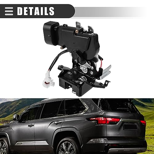 Image of Motoforti Trunk Latch Actuator Assembly, Rear Liftgate Tailgate Lock Actuator, for Toyota Sequoia 2001-2007, Plastic Metal,No.69301-0C010 /64680-0C010