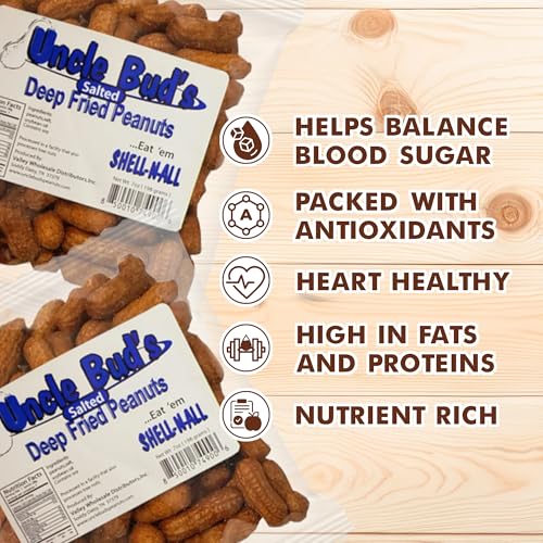 Image of Uncle Bud's Deep Fried Salted Peanuts In Shell - 2 Pack