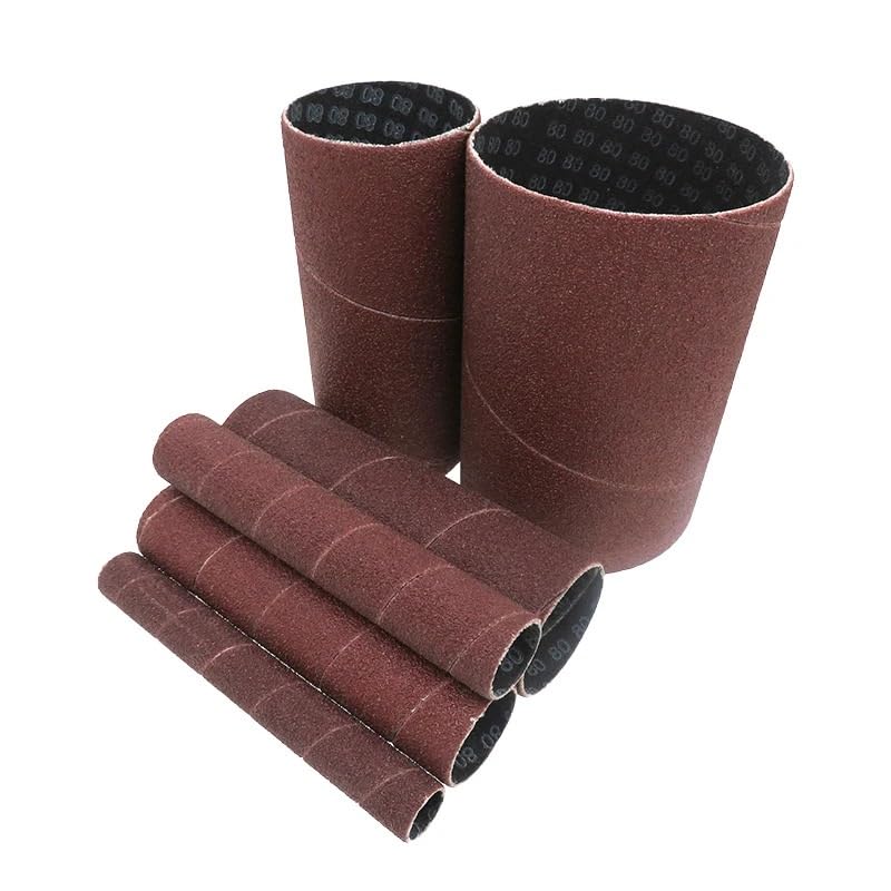 Banda De Lija Manguitos de lijado husillo, 6 piezas, grano 80-240 | Papel de lija for eliminación de material Lijado Renovación de superficies(6 PCS 80grit)