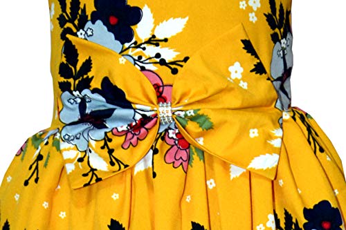 Image of Casual Frock for Baby Girls,Blue Printed and Olive Printed,Pack of 2