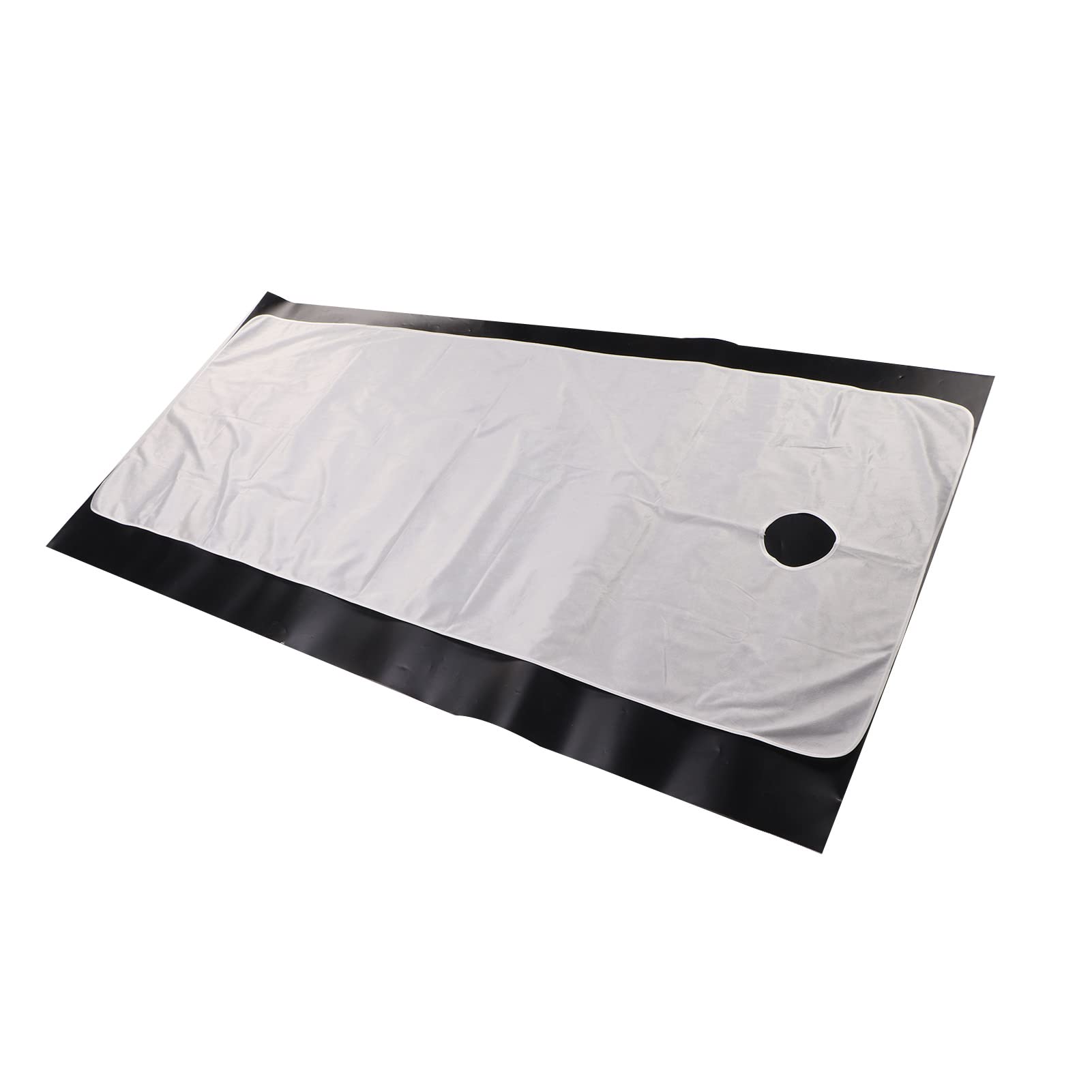 Massage Table Sheet, Beauty Salon Bed Sheets Wear Resistant Machine Washable Soft Exquisite Wrapping with Hole for Home (White)