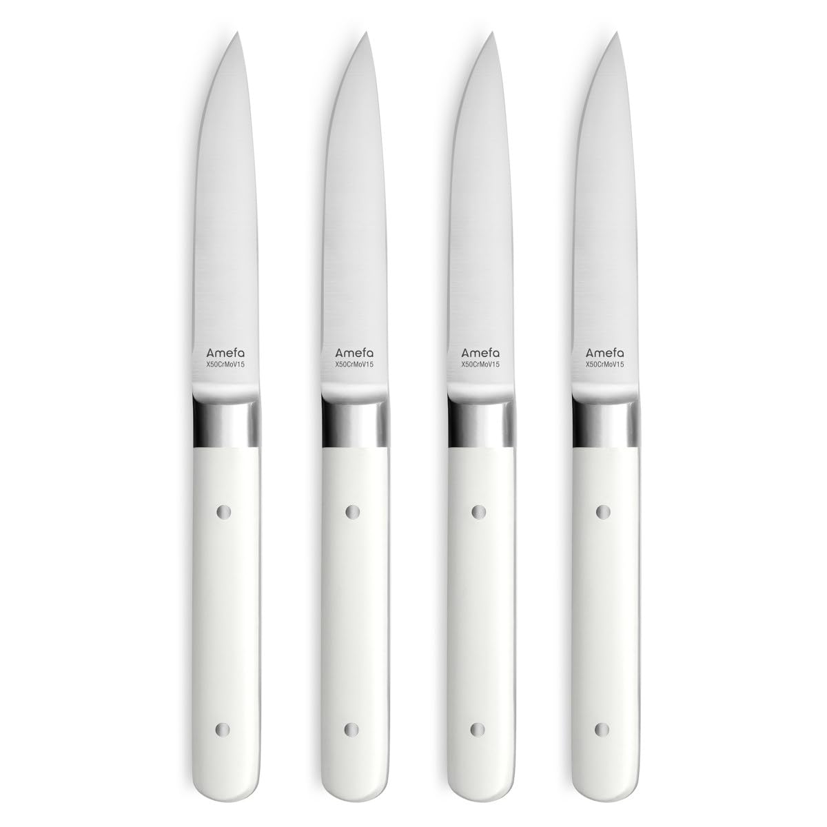 Amefa Fusion Blanc - Coffret 4 couteaux steak