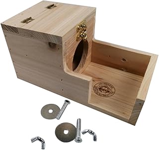 Ipetboom 1 Conjunto De Brinquedos De Hamster De Madeira Cabana De Rato De Hamster Cabana De Hamster De Madeira Casa De Madeira Hamster De Bambu Casa De Estimação Casa De Hamster De Madeira