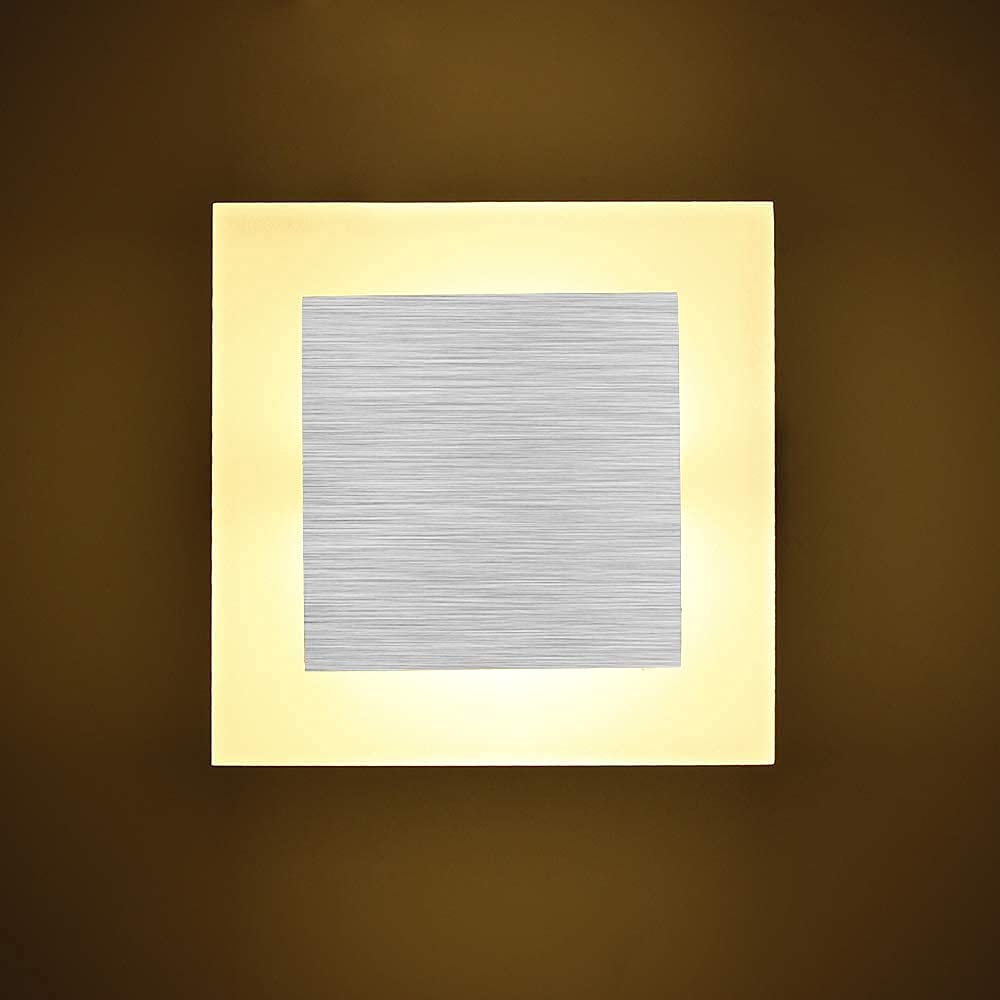 ERWEY 3W Applique Encastrée LED Blanc Chaud Luminaire Escalier Spot LED Encastrable Eclairage d’Escalier 4Pcs