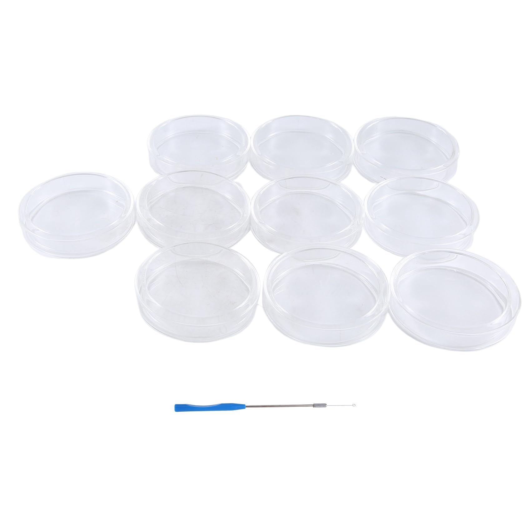 90 mm Petrischalen Aus Glas, 20 STK. Autoklavierbare Labor-Petrischalen mit ImpföSe, Autoklavierbar und Wiederverwendbar