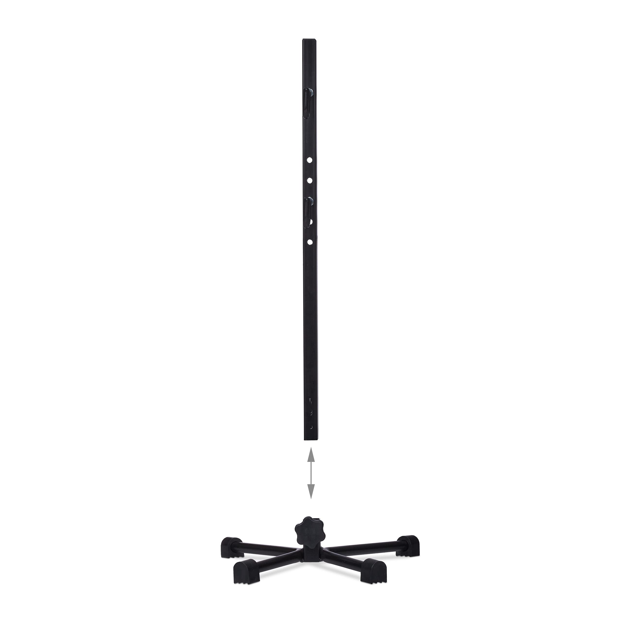 Relaxdays Cavalletto di Manutenzione Bici, Ganci per Ruota Posteriore, Telaio 27,5”, Max. 30kg, HLP: 63,5x32x35 cm, Nero