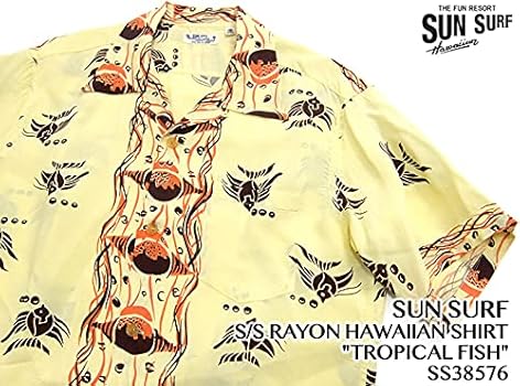Amazon.co.jp: SUN SURF SS38576 2021 Model Short Sleeve Aloha Shirt