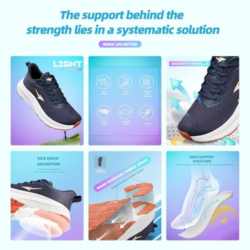 Image of Mens Wide Toe Box Running Shoes Casual Walking Sneakers Tennis Comfortable Athletic Sport Gym Workout Soft Sole