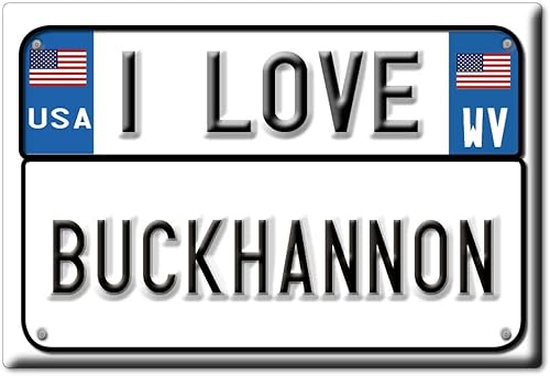 BUCKHANNON IMÁN DE FRIGORÍFICO WEST VIRGINIA (WV) IMANES USA SOUVENIR I LOVE GIFT (Var. TARGA)