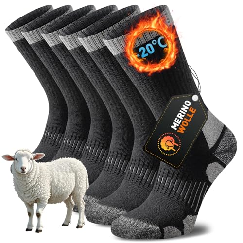 Pack De 6 Pares Calcetines Térmicos De Lana Para Mujer - Tallas 35-38 Y 39-42, Invierno Y Otoño