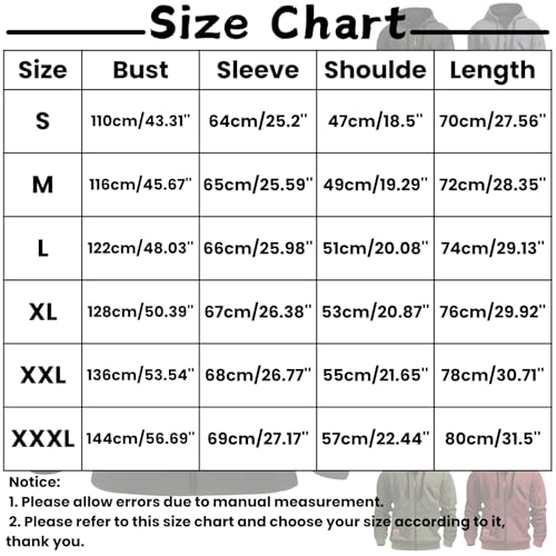 Zip Up Hoodie Men Oversized Long Sleeve Hooded Sweatshirt Workout Drawstring Fall Jacket Coat with Pockets3