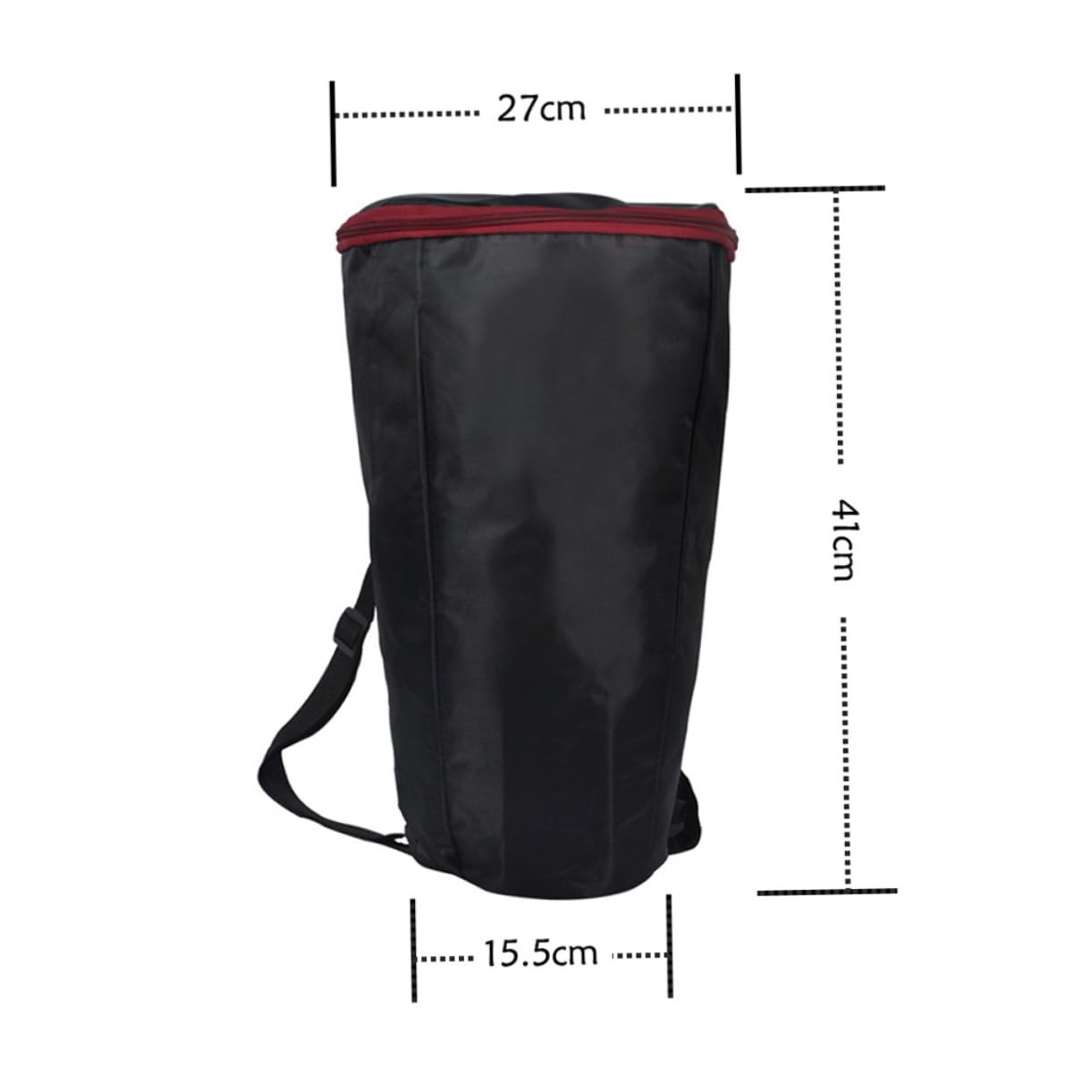 GALPADA Djembe Bag African Drum Carry Case with Double Shoulder Straps Premium Rainproof Protection for Djembe Instruments Black Color Random Zipper Color Random Color