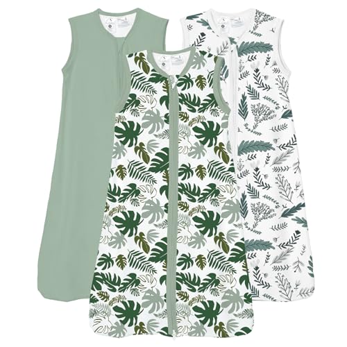 TOTCHILL Baby Sleep Sacks 0-6 Months, 0.5 TOG Lightweight Supersoft Wearable Blankets, Special 1-way Zipper Toddler Sleeping Sack