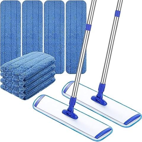 Uiifan 2 Set 18" Microfiber Mop Floor Cleaning System Cover