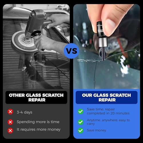 LOMEEN Windshield Crack Repair Kit, Glass Repair Resin for Windshield Chips Quick Car Glass Chip Repair-2 Pack