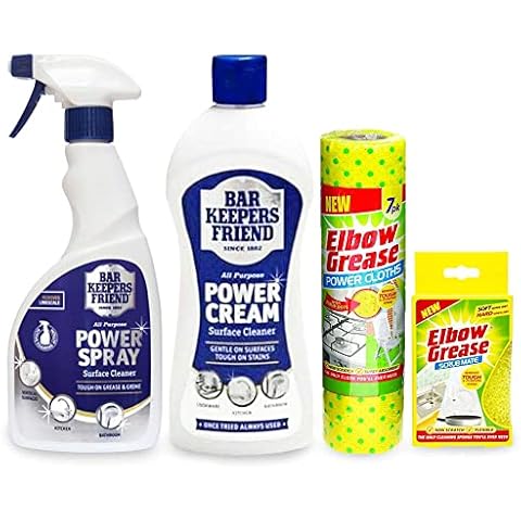 Barkeeper's Friend Multi-Surface Foaming Cleaner Removes Grease, Grime, Limescale (Spray and Cream) Cover