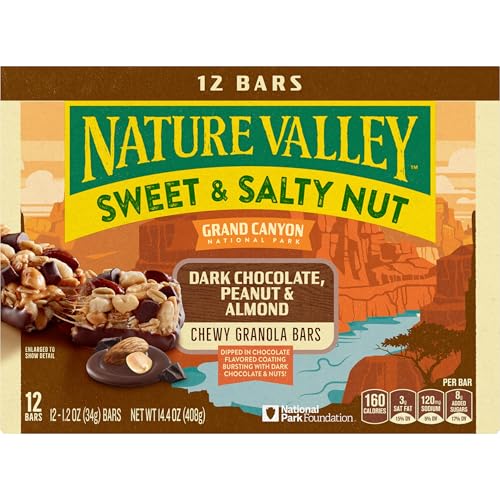 Image of Nature Valley Granola Bars, Dark Chocolate Peanut Almond, 12 ct, 14.4 OZ