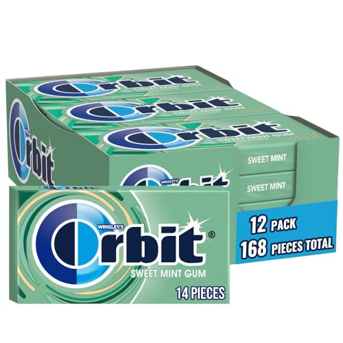 Orbit Sugar Gum Sweet Mint 12 pack (14 Ct Per Pack) by Orbit