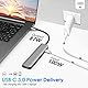 6 in 1 USB-C-Hub, DEMKICO Multiport Adapter mit 4K HDMI, SD/TF-Kartenleser, USB 3.0 & USB 2.0 Anschlüsse, Type C PD 100W Ladegerät für MacBook Pro/MacBook Air/Dell XPS und Anderen USB-C-Geräten