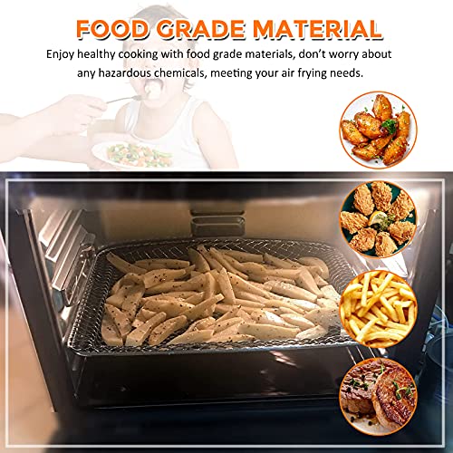 Image of Air Fryer Drip Tray for Chefman, 2 PCS Upgraded Nonstick Drip Pan, Oil Drip Tray, Oven Drip Pan, Air Fryer Replacement Parts for Chefman Ultrean Aria Emeril Lagasse Air Fryer, Dishwasher Safe