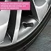 Ziciner 10 PCS Car Tire Valve Stem Caps, Aluminum Tire Air Cap Set, Dust Proof & Corrosion Resistant Stem Covers, Universal Car Accessories for SUV Bike Bicycle Truck Motorcycle (Black)