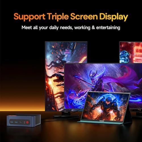 Wo We P8 Ryzen 5 7640HS (>Ultra 9 288V), NO RAM, NO SSD, 1.2lb Barebone Light Mini Gaming PC w/NO OS, Radeon 760M iGPU, Triple 4K Display via HDMI/DP/Type-C, 2.5Gb RJ45 & WiFi 6E (by_wo-we) - 2