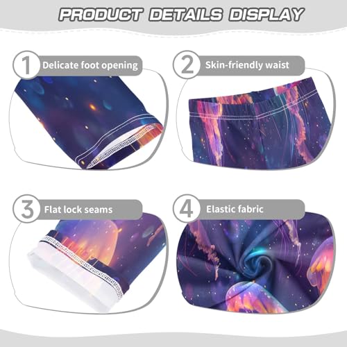 Bolaz Toddler Girls Leggings Printed Yoga Pants Leggings Freedom Jellyfish for Kids3